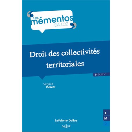 Droit des collectivités territoriales. 5e éd.