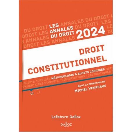Les Annales du droit constitutionnel 2024