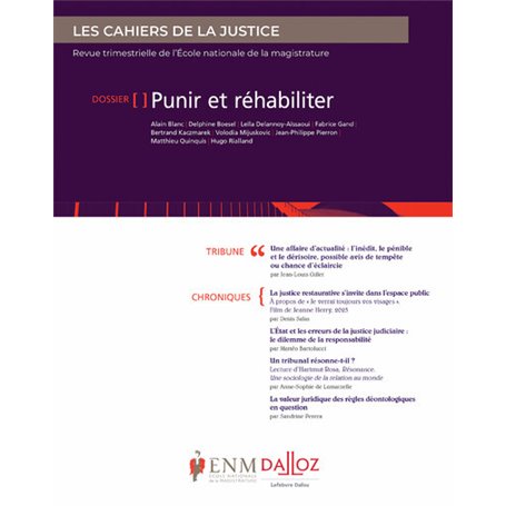 Les Cahiers de la justice 2/2023