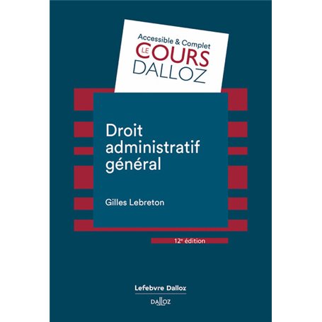 Droit administratif général 12ed