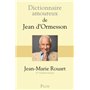 Dictionnaire amoureux de Jean d'Ormesson