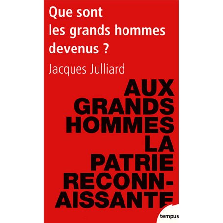 Que sont les grands hommes devenus ? essai sur la démocratie charismatique