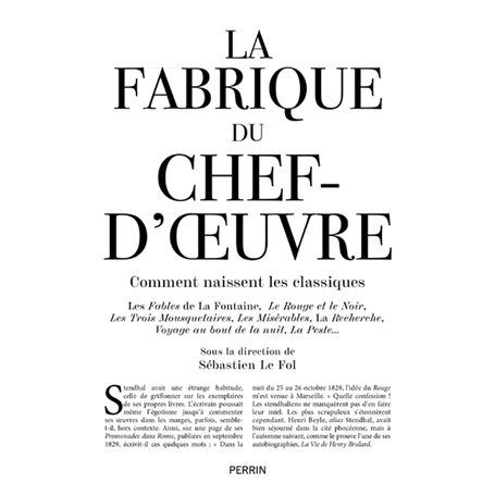 La Fabrique du chef d'oeuvre