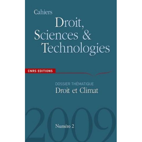 Cahiers Droit, Sciences & Technologie-Le climat