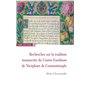 Recherches sur la tradition manuscrite du Contra Eusebium de Nicephore de Constantinople