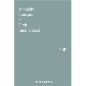 Annuaire Français de Droit International 2012