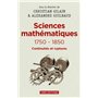 Les Sciences mathématiques 1750-1850. Continuités et ruptures