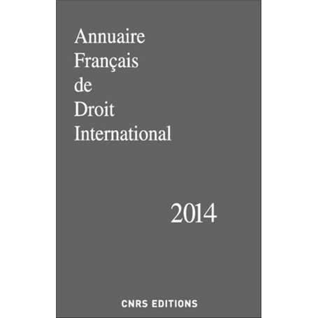 Annuaire Français de Droit International 2014