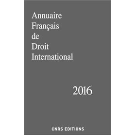 Annuaire Français de Droits International 2016