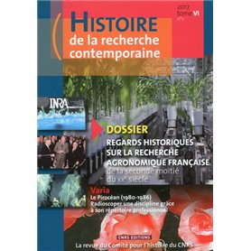 Histoire de la recherche contemporaine - tome 6 numéro 2