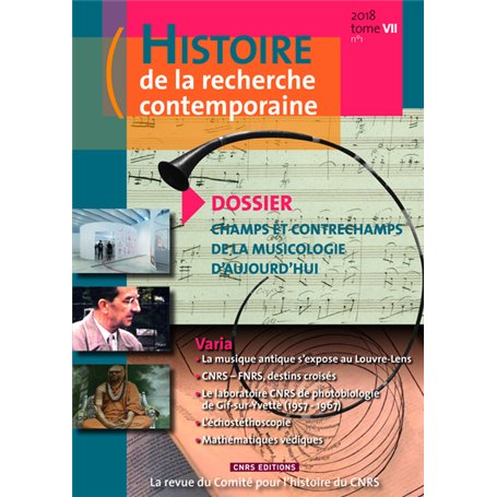 Histoire de la recherche contemporaine - tome 7 nunuméro 1