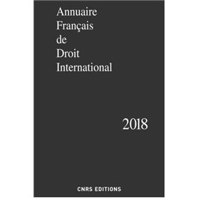 Annuaire Français de Droit International 2018