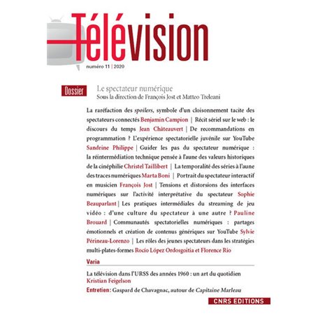 Télévision numéro 11 - Le spectateur numérique