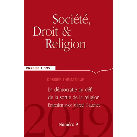 Société, Droit et Religion numéro 9