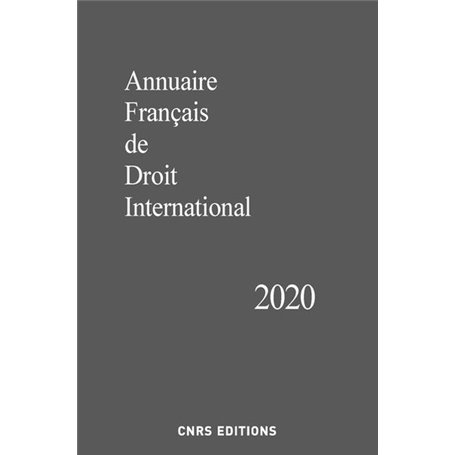 Annuaire Français de Droit International 2020