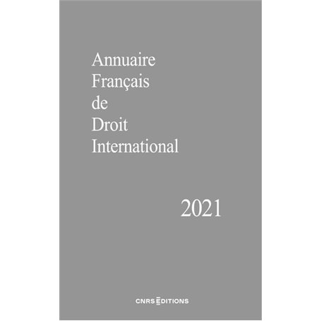 Annuaire Français de Droit International 2021