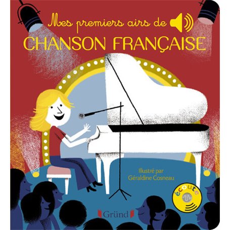 Mes premiers airs de chanson française - Livre sonore avec 6 puces avec les extraits originaux - Dès