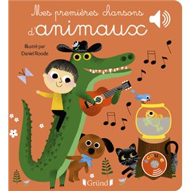 Mes premières chansons d'animaux - Livre sonore avec 6 puces - Dès 1 an