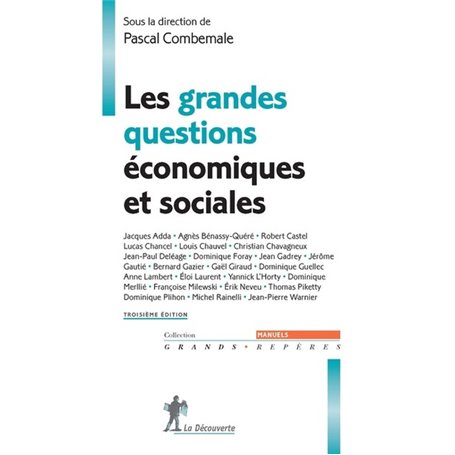 Les grandes questions économiques et sociales (Troisième édition)