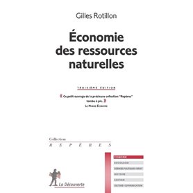 Economie des ressources naturelles (3ème édition)