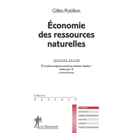 Economie des ressources naturelles (3ème édition)