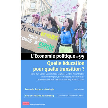 L'Economie politique - N° 95 Quelle éducation pour quelle transition ?