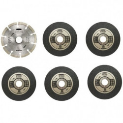 RYOBI Kit 6 disques meuleuse Ø 125 mm 37,99 €