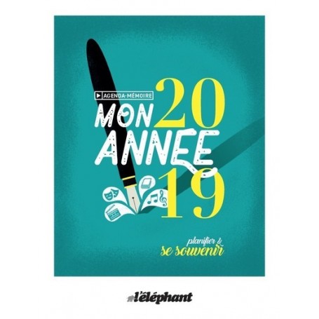 Agenda Mémoire - Mon année 2019 - Planifier et se souvenir