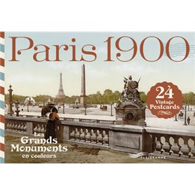 Paris 1900 - Les grands monuments en couleurs cartes