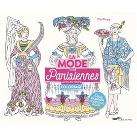 La mode des Parisiennes au fil du temps - Cahier de coloriage