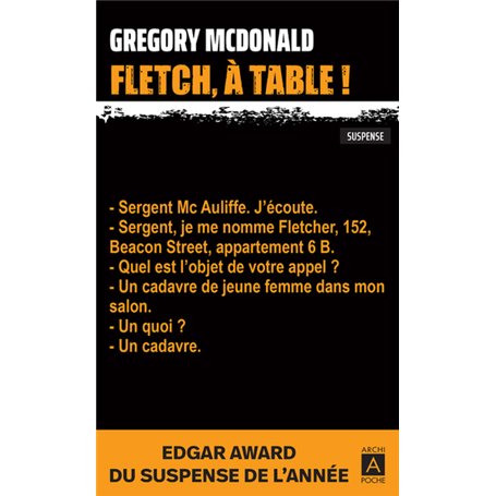 Fletch, à table !