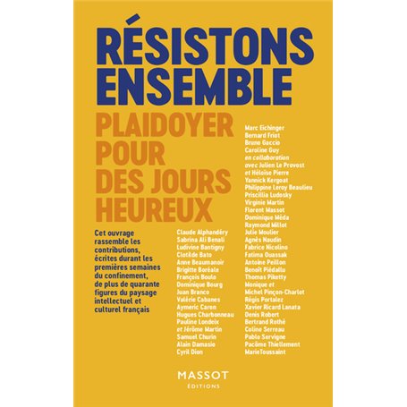 Résistons ensemble - Plaidoyer pour des jours heureux