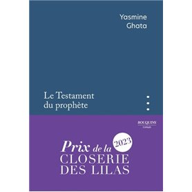 Le Testament du prophète - Prix de la Closerie des Lilas 2023