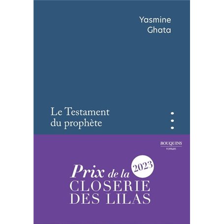 Le Testament du prophète - Prix de la Closerie des Lilas 2023