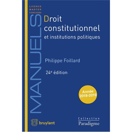 Droit constitutionnel et institutions politiques