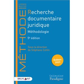 Recherche documentaire juridique 5ed - Méthodologie