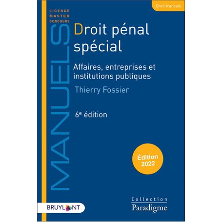 Droit pénal spécial