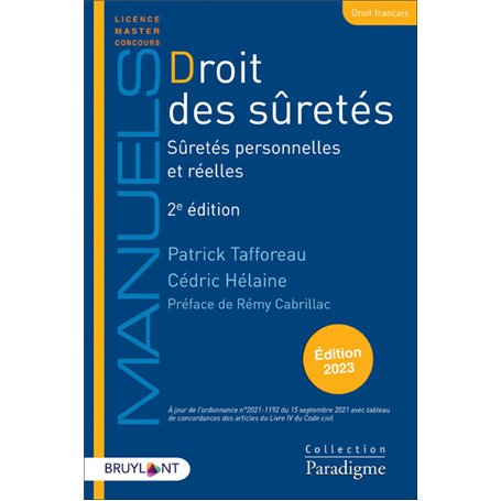 Droit des sûretés 2ed - Sûretés personnelles et réelles