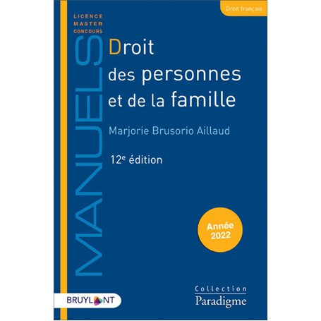 Droit des personnes et de la famille 12ed