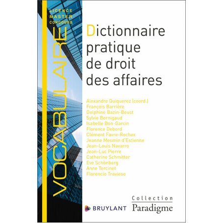 Dictionnaire pratique de droit des affaires