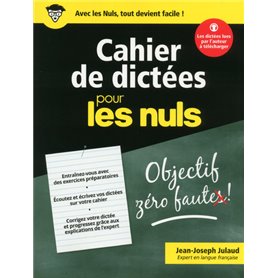 Cahier de dictées Pour les Nuls