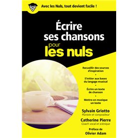 Ecrire ses chansons Poche pour les Nuls