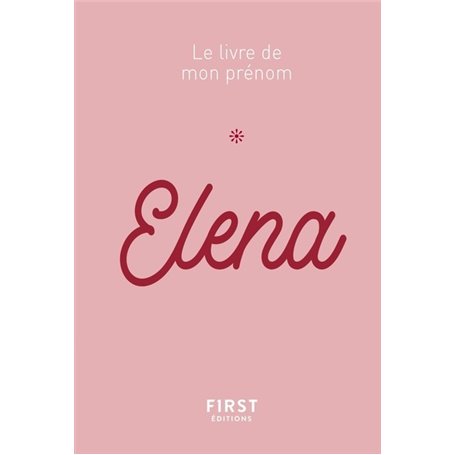 Elena - Le livre de mon prénom