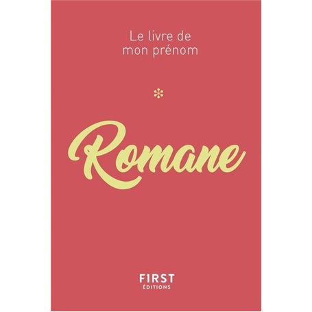 Romane - Le livre de mon prénom