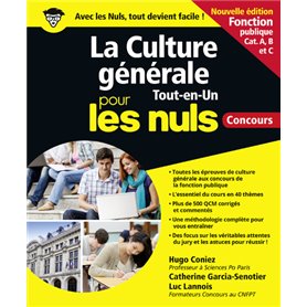 La Culture générale Tout en un Pour les Nuls concours - Fonction publique NE