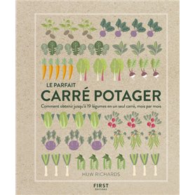 Le parfait carré potager - Comment obtenir jusqu'à 19 légumes en un seul carré, mois par mois