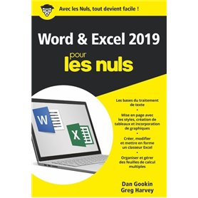 Word et Excel 2019 Poche Pour les Nuls