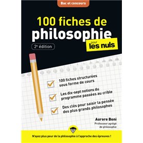 100 fiches de philosophie pour les Nuls Concours, NE