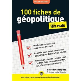 100 fiches de géopolitique Pour les Nuls Concours