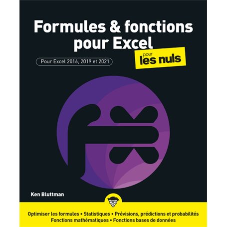Formules et fonctions pour Excel Pour les Nuls